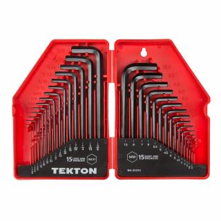 Tekton 30-Piece Hex Key Wrench (0.028-3/8 Inch, 0.7-10mm)